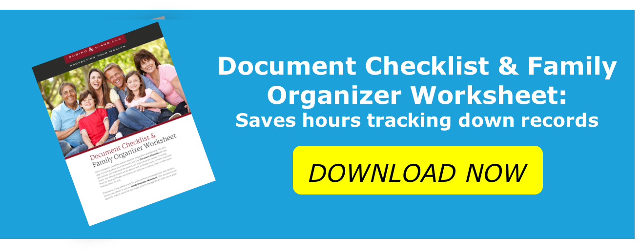 Family Organizer Worksheet